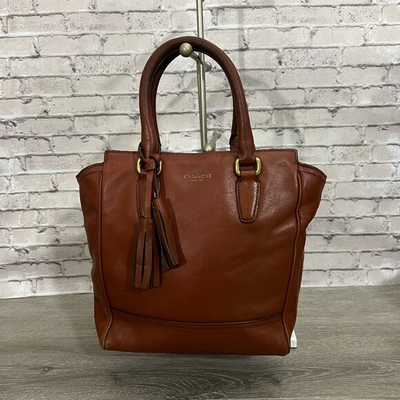 Coach Legacy Mini Tanner 2Way Brown Leather Bag Style 48894 Rare - Picture 1 of 6